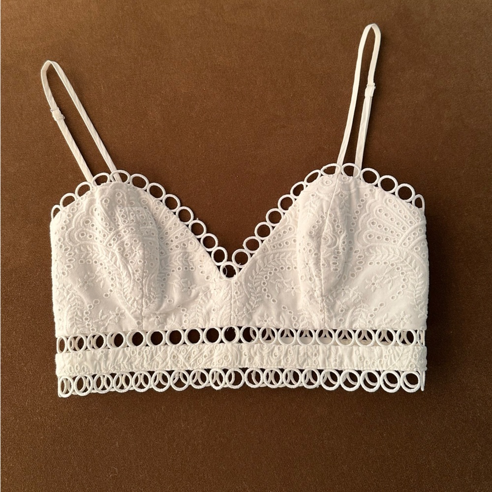 Zimmermann Cotton Lace Bralette Top